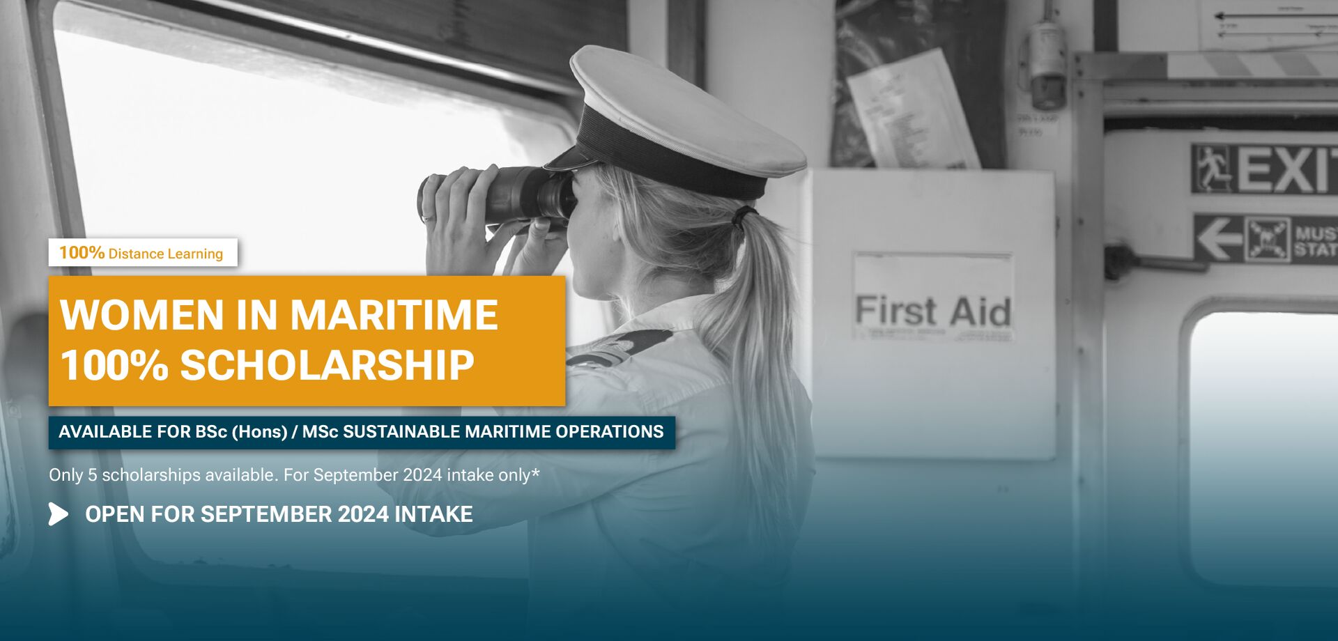 Women in Maritime 100% Scholarship